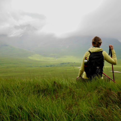 Hiker in Scotland